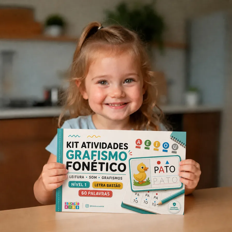 Menina com atividades